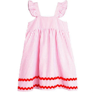 Maison Me Women's Tallulah Red Stripe Dress